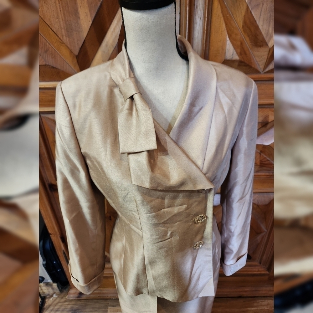 Le Suit Skirt Set Sz 10 - Picture 3 of 6